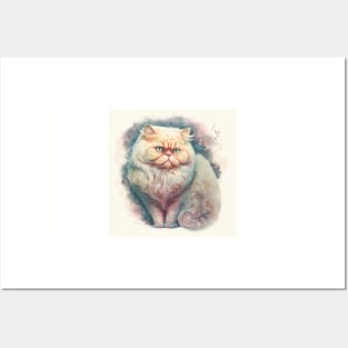 Bundle of love - Persian cat- Purr-fect valentine gift for the feline-loving pet lover Posters and Art